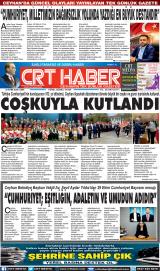 CRT HABER 30.10.2026 manşet