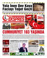 KOZAN EKSPRES 30.10.2026 manşet
