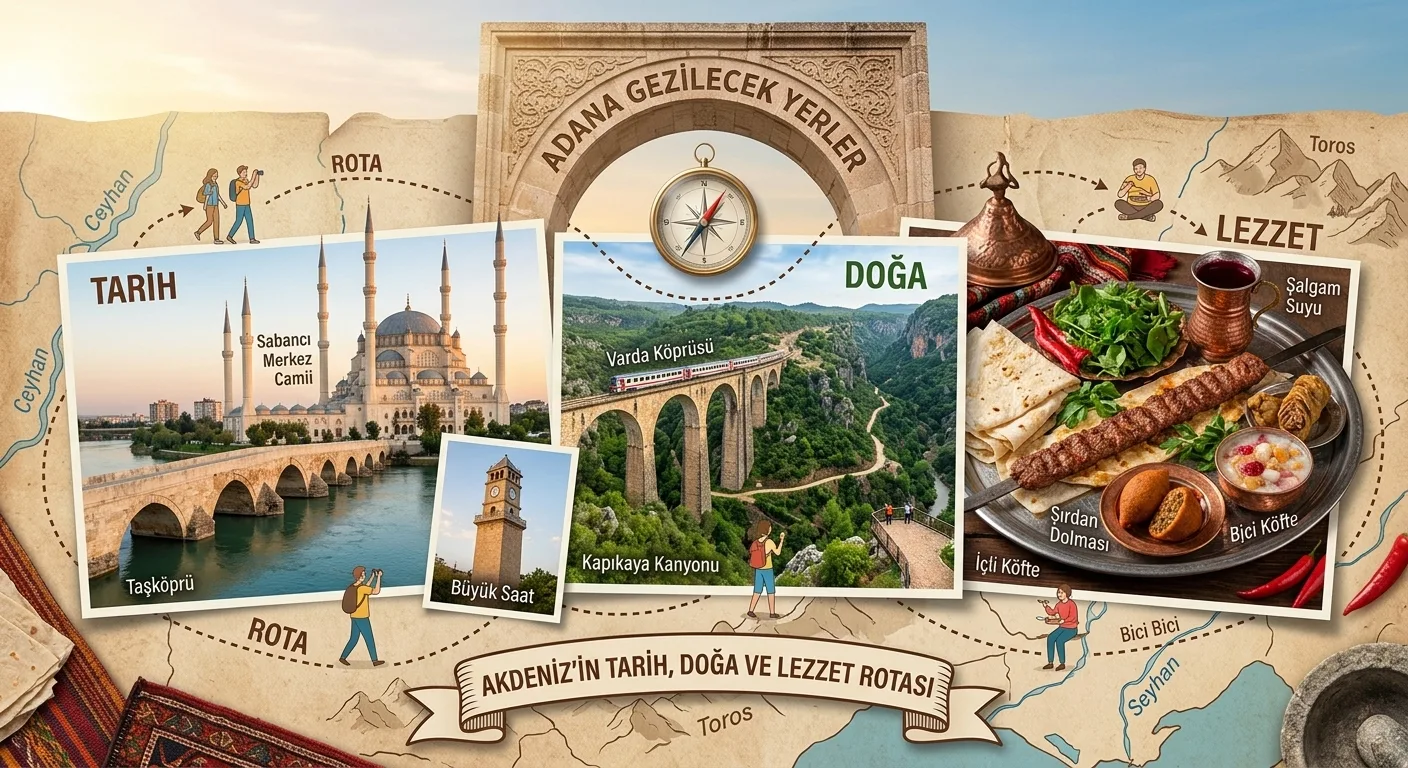 Adana Gezilecek Yerler: Akdeniz’in Tarih, Doğa ve Lezzet Rotası